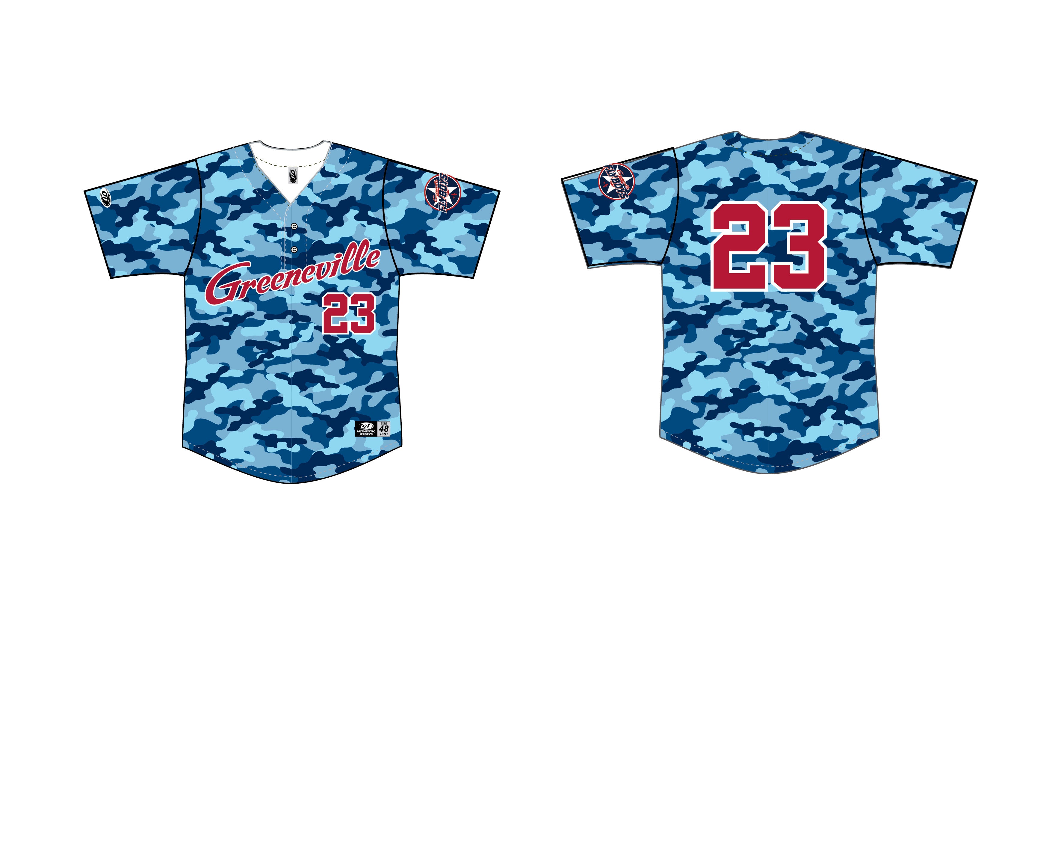 2023 Flyboys Blue Camo Jersey 48 / 35