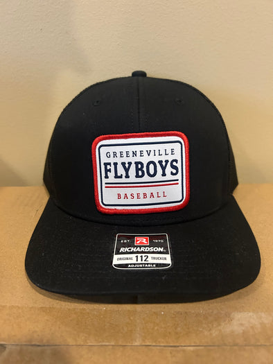 Black Patch Trucker Hat