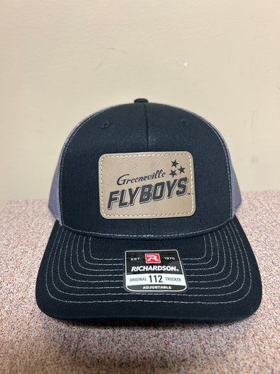 Silver & Black Patch Trucker Hat